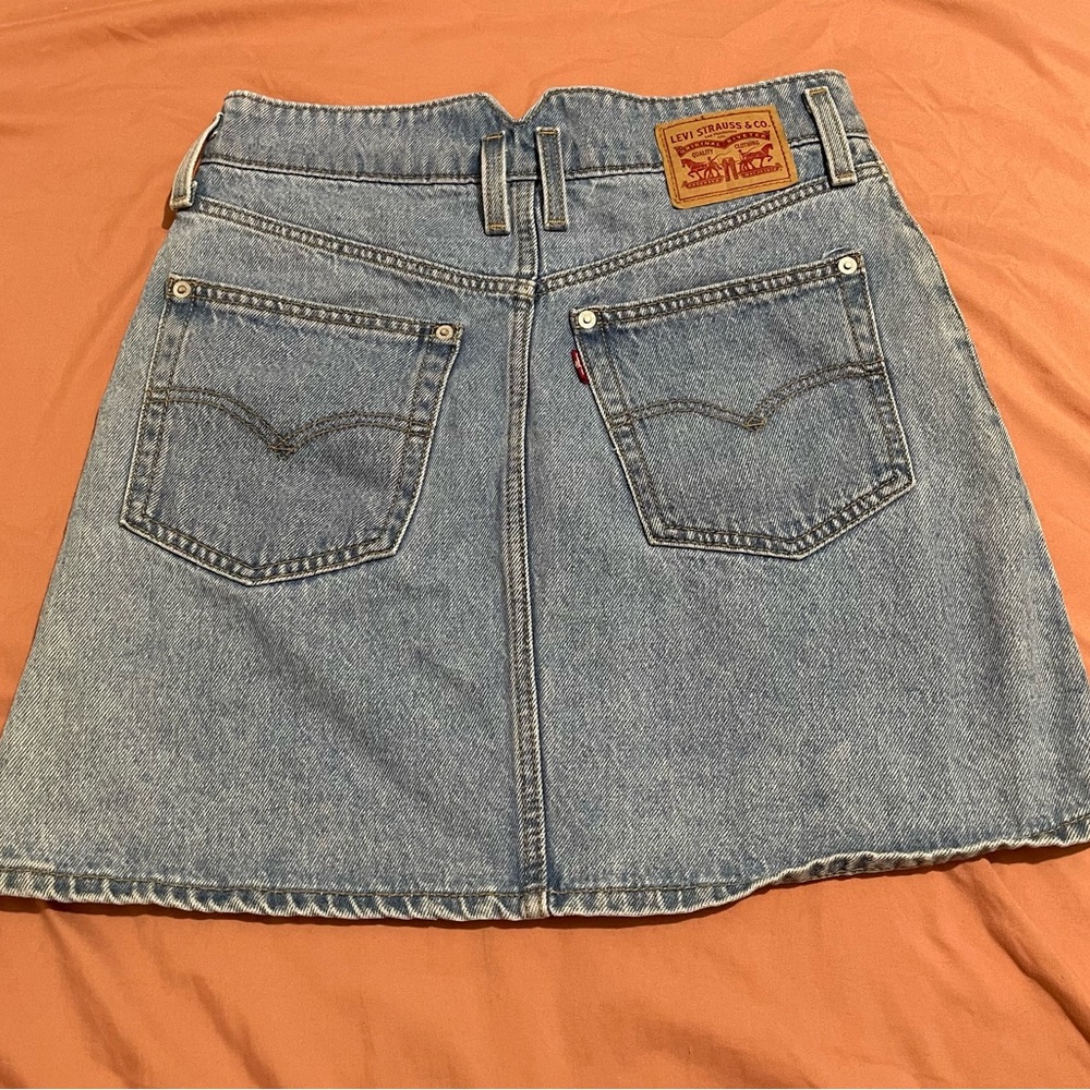 Levi's High Rise Denim Skirt - Picture 2 of 5